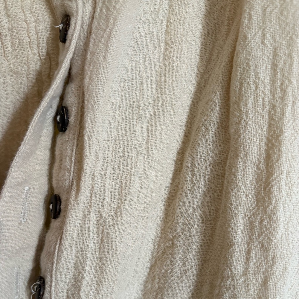 PRINCESS POLLY LINEN BUTTON UP ROMPER - Picture 3 of 3